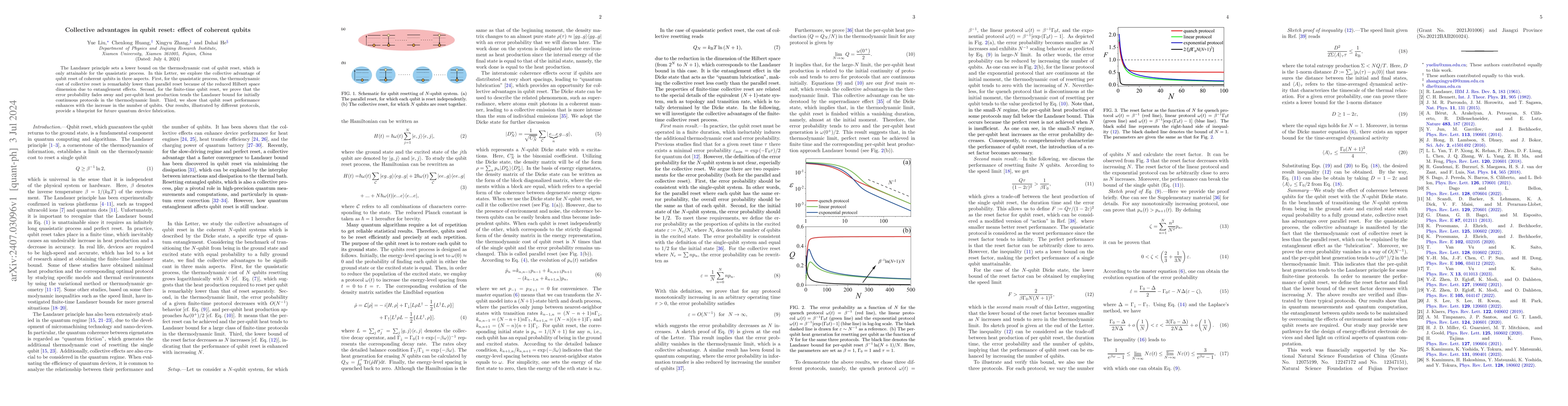 Thumbnail for Collective advantages in qubit reset: effect of coherent qubits
