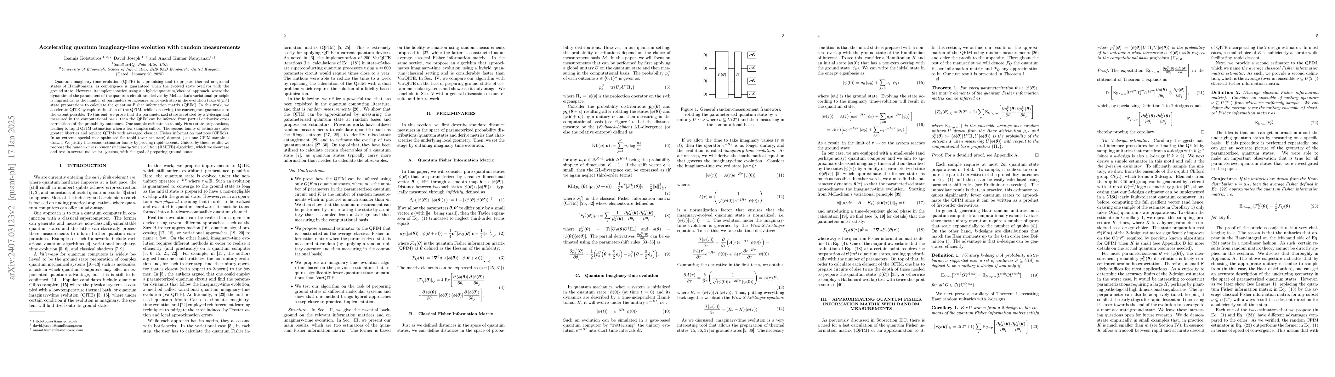 Thumbnail for Accelerating quantum imaginary-time evolution with random measurements