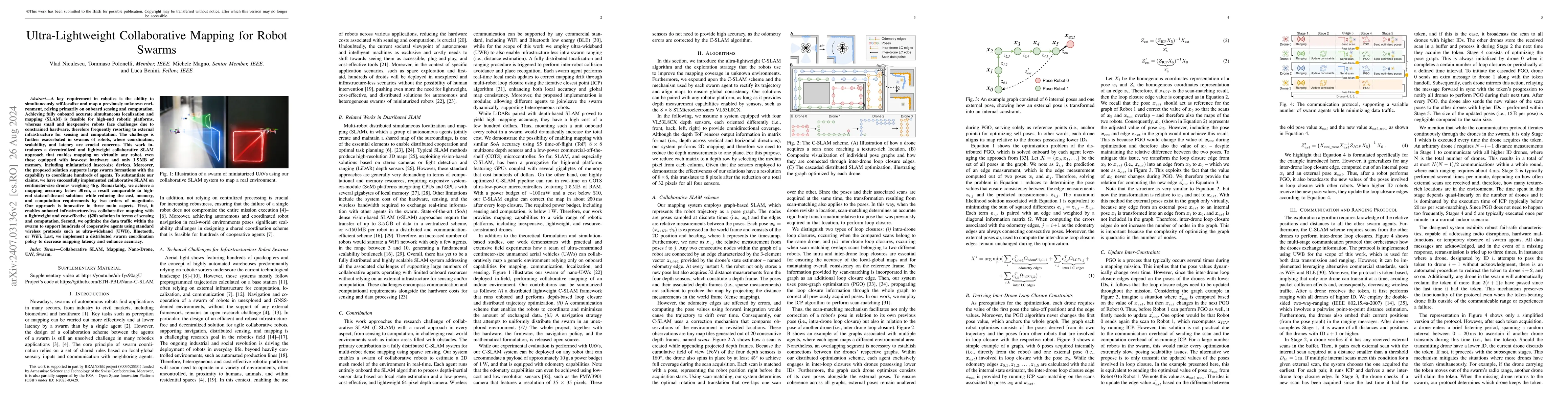 Thumbnail for Ultra-Lightweight Collaborative Mapping for Robot Swarms