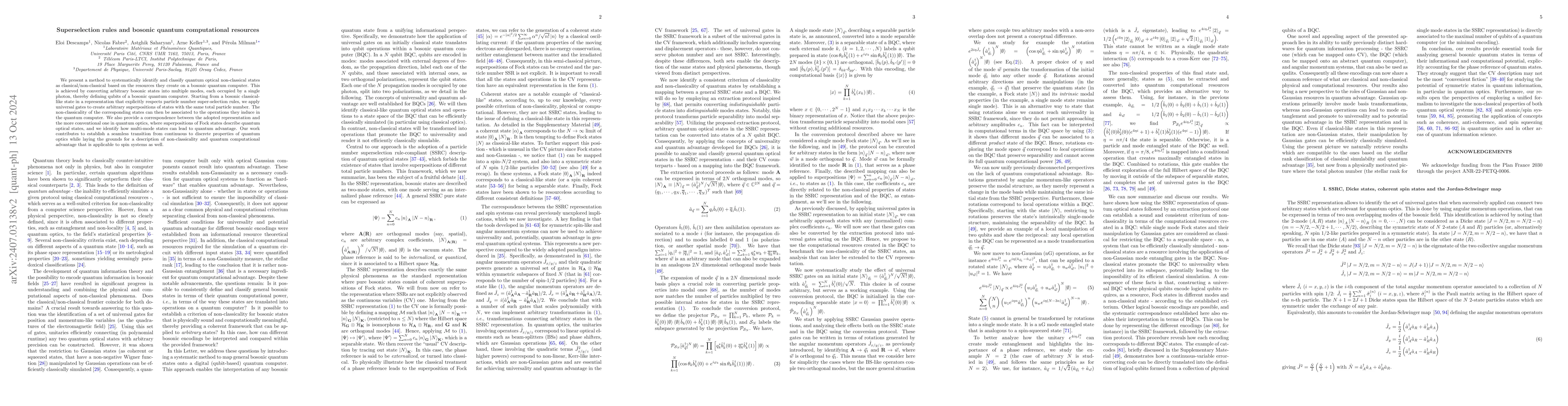 Thumbnail for Superselection rules and bosonic quantum computational resources