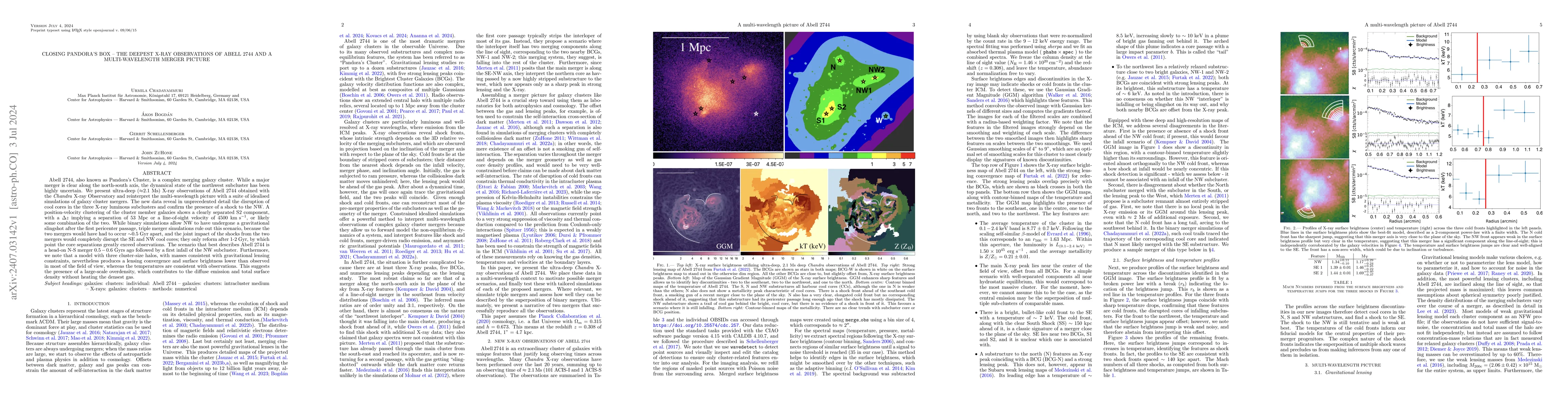 Thumbnail for Closing Pandora's Box -- The deepest X-ray observations of Abell 2744
  and a multi-wavelength merger picture