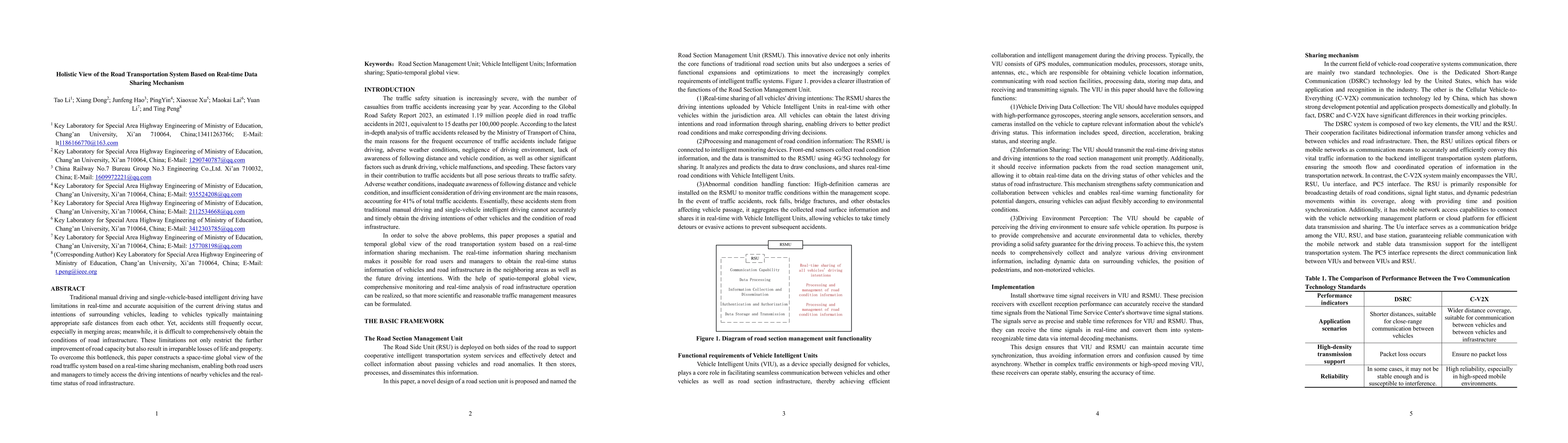 Thumbnail for Holistic view of the road transportation system based on real-time data
  sharing mechanism