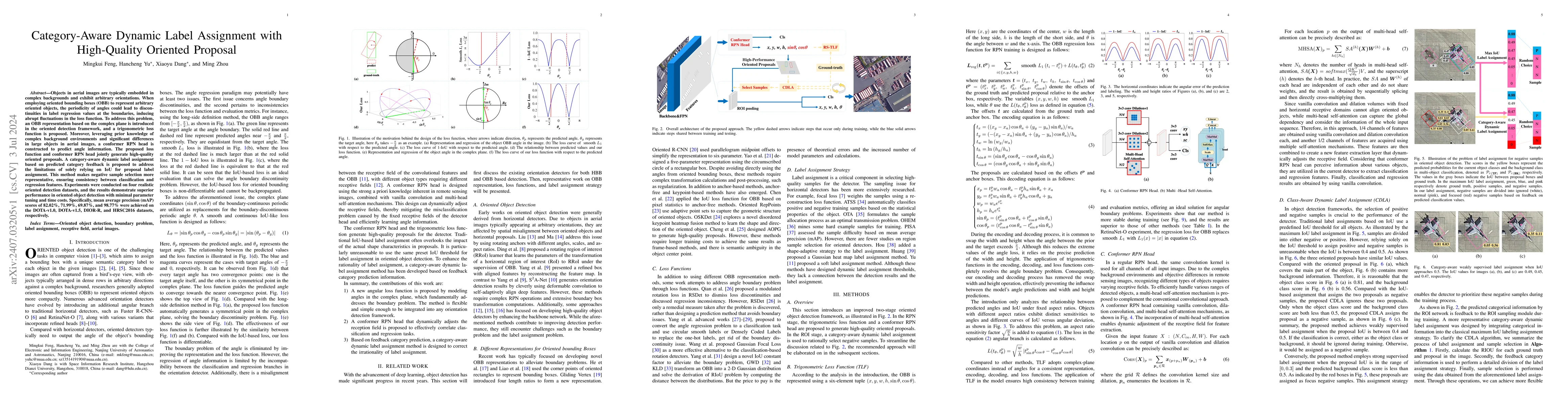 Thumbnail for Category-Aware Dynamic Label Assignment with High-Quality Oriented
  Proposal