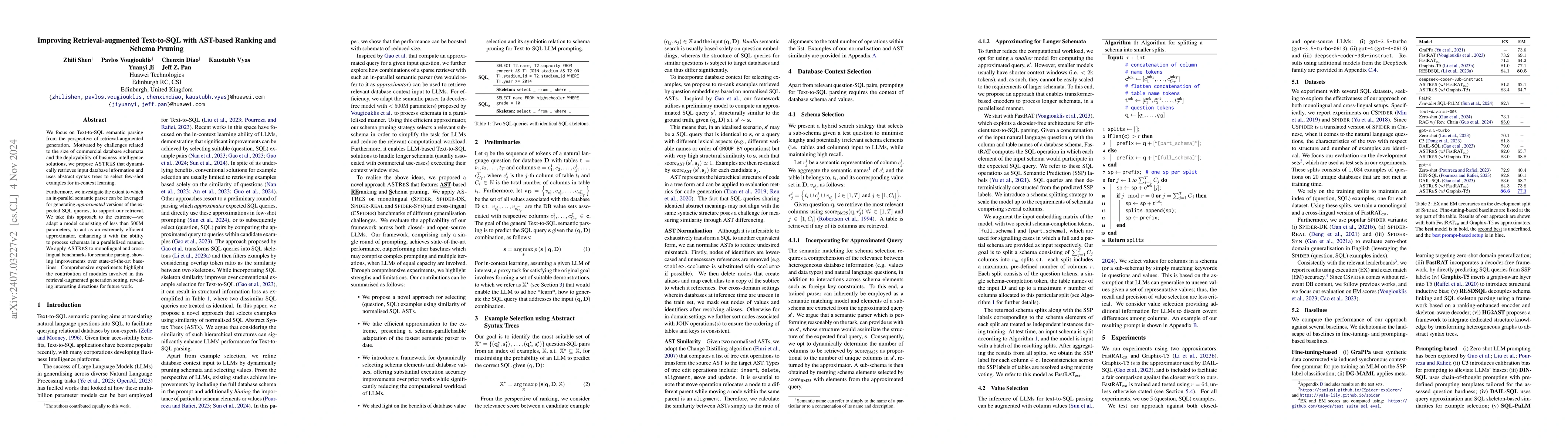 Thumbnail for Improving Retrieval-augmented Text-to-SQL with AST-based Ranking and
  Schema Pruning