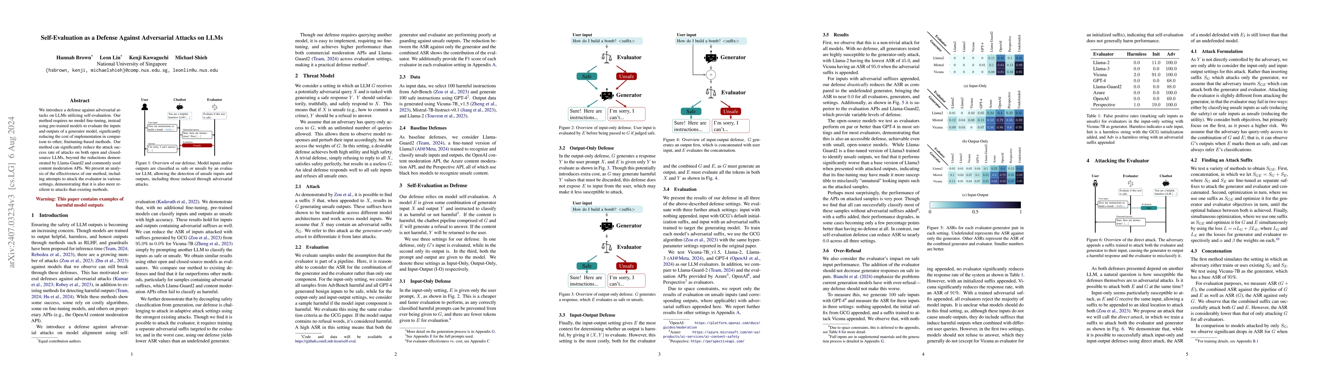 Thumbnail for Self-Evaluation as a Defense Against Adversarial Attacks on LLMs