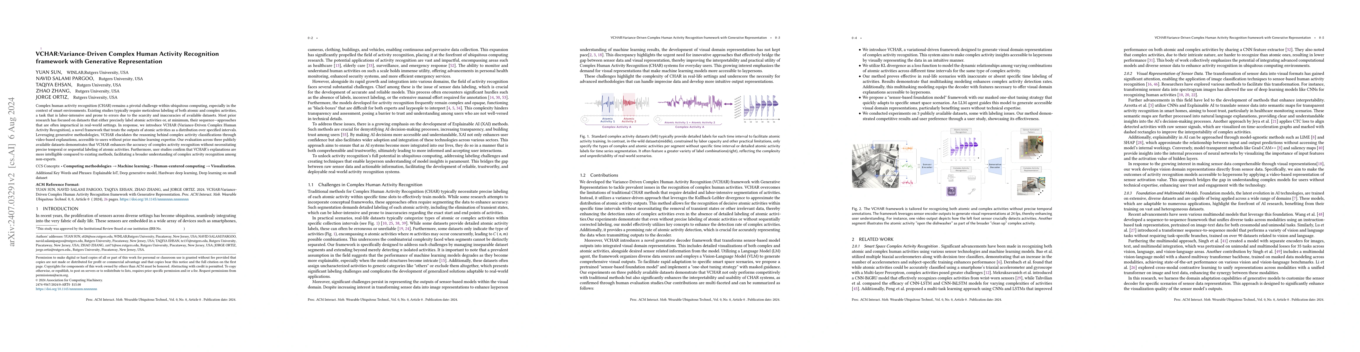 Thumbnail for VCHAR:Variance-Driven Complex Human Activity Recognition framework with
  Generative Representation