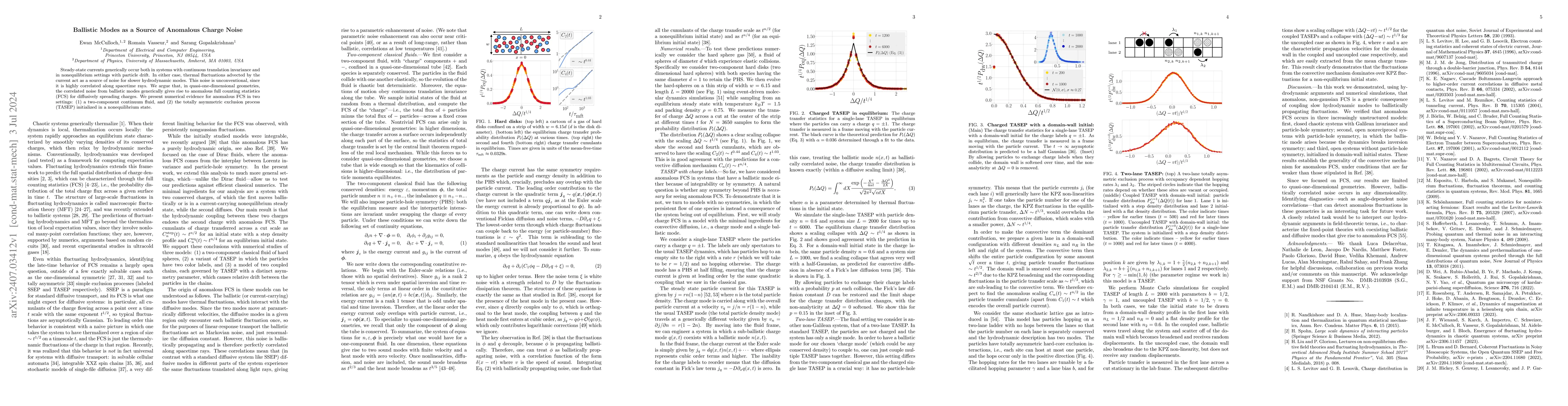 Thumbnail for Ballistic Modes as a Source of Anomalous Charge Noise