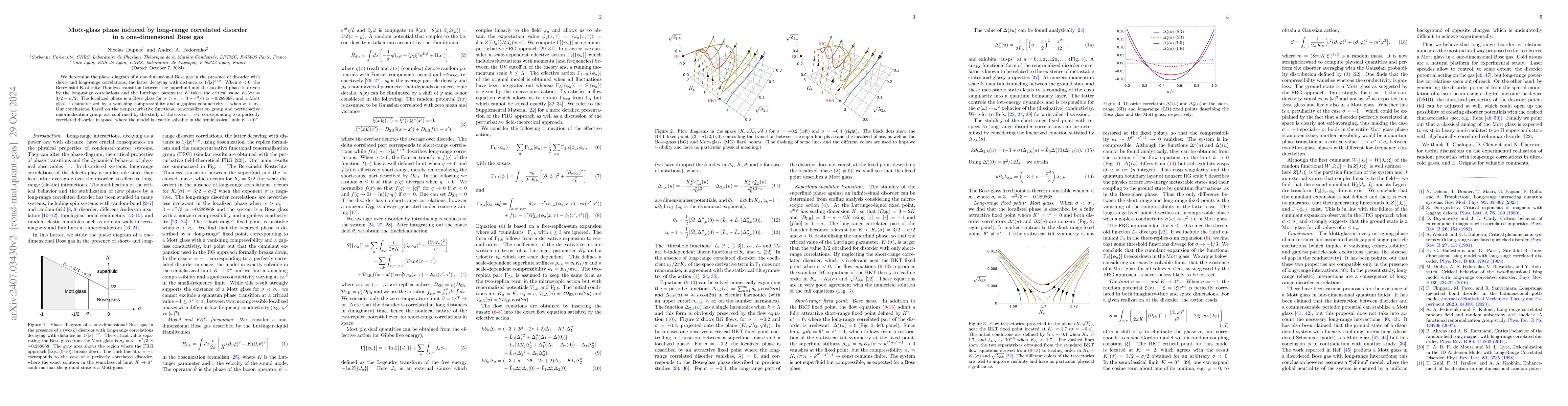 Thumbnail for Mott-glass phase induced by long-range correlated disorder in a
  one-dimensional Bose gas