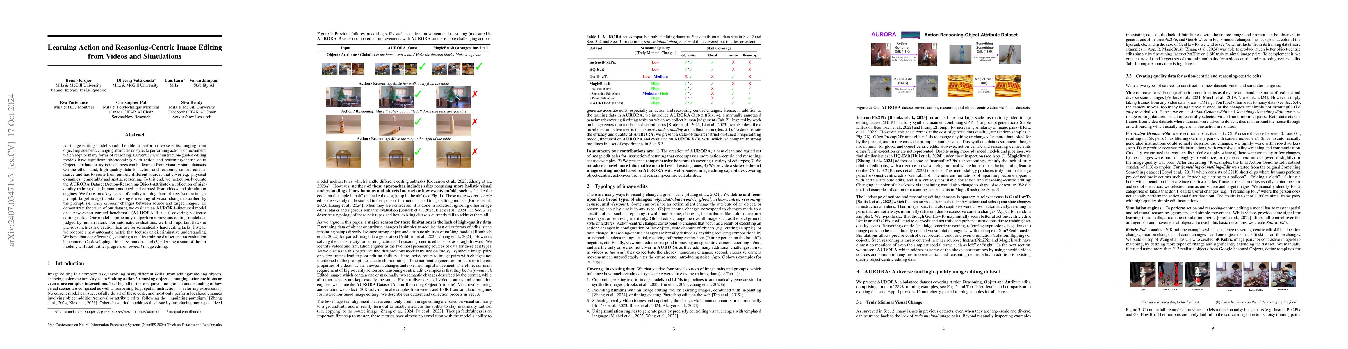 Thumbnail for Learning Action and Reasoning-Centric Image Editing from Videos and
  Simulations