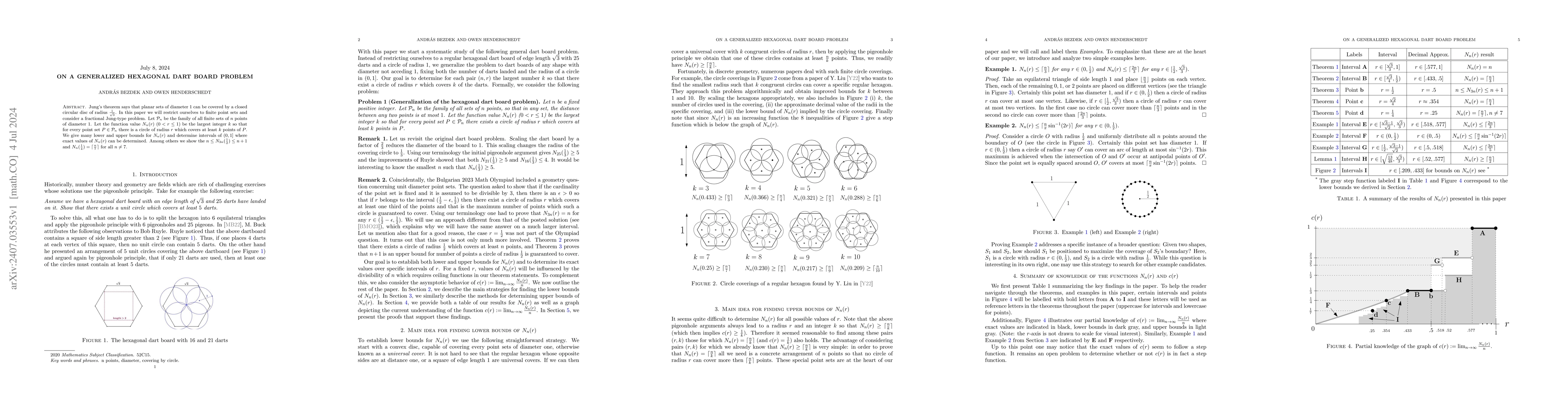 Thumbnail for On a generalized hexagonal dart board problem