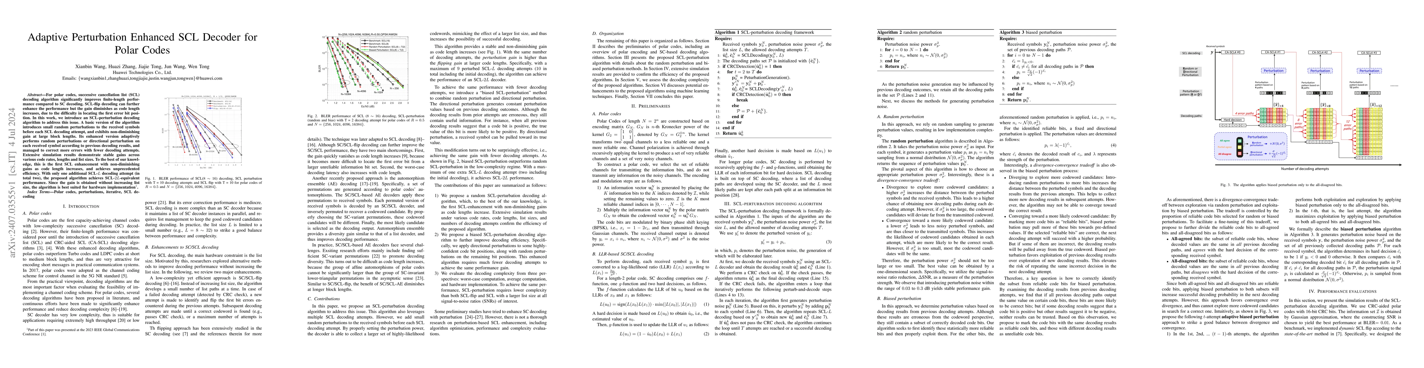 Thumbnail for Adaptive Perturbation Enhanced SCL Decoder for Polar Codes