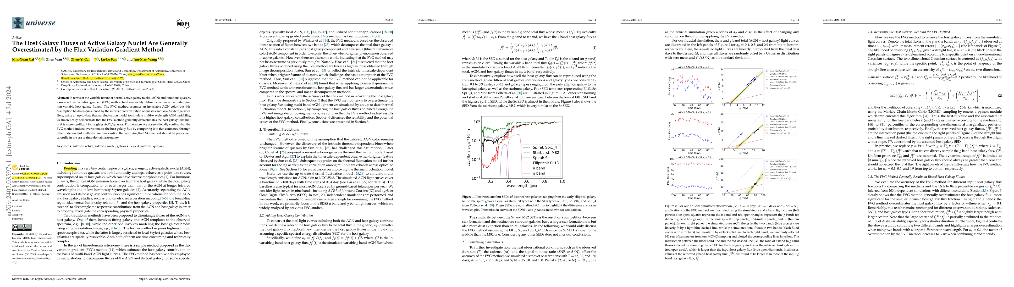 Thumbnail for The Host Galaxy Fluxes of Active Galaxy Nuclei Are Generally
  Overestimated by the Flux Variation Gradient Method