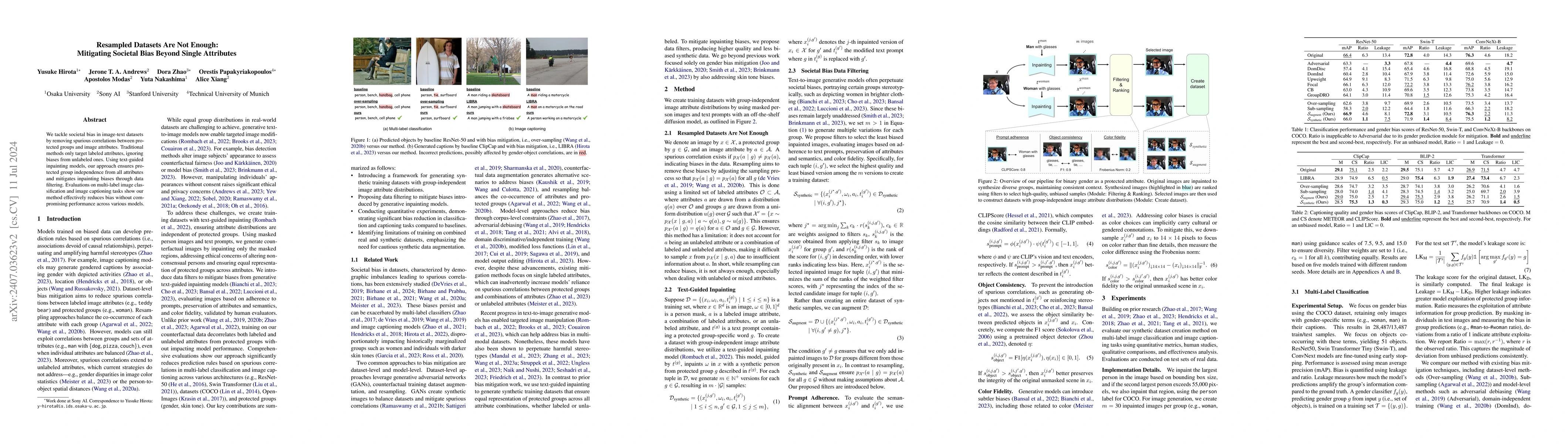 Thumbnail for Resampled Datasets Are Not Enough: Mitigating Societal Bias Beyond
  Single Attributes
