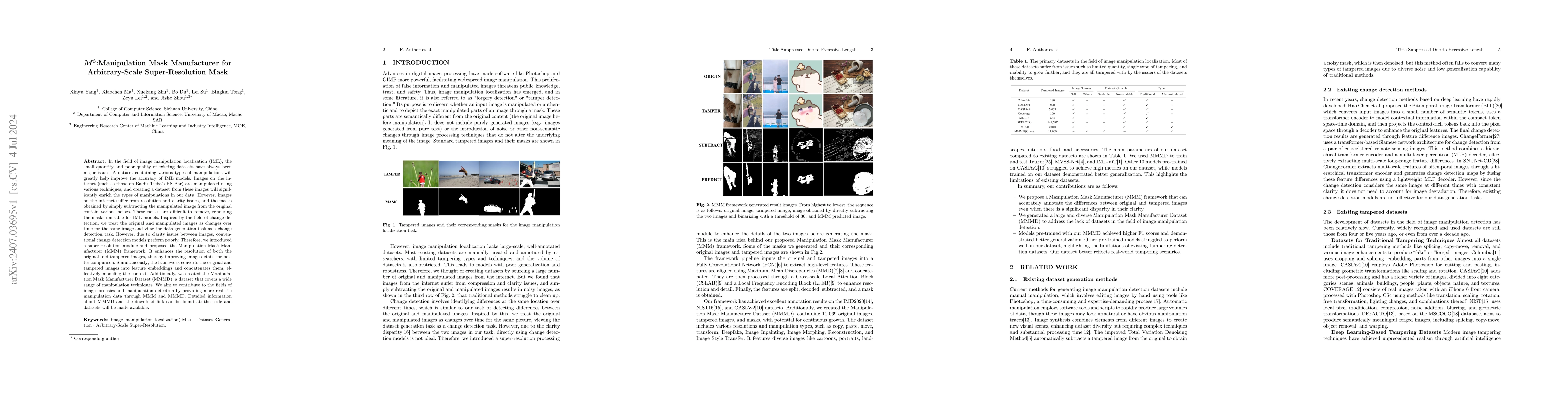 Thumbnail for M^3:Manipulation Mask Manufacturer for Arbitrary-Scale Super-Resolution
  Mask