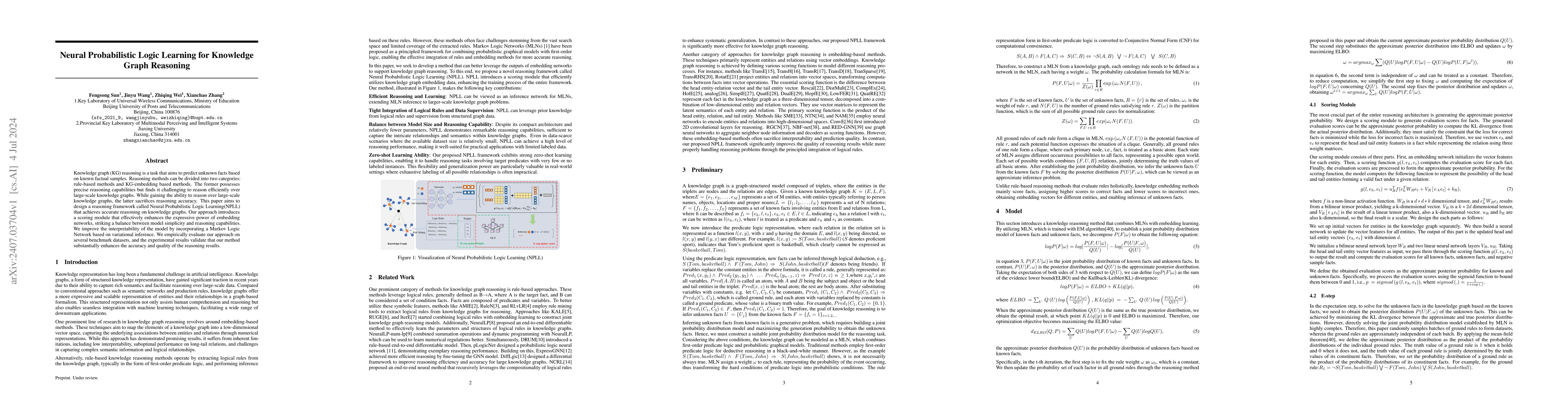 Thumbnail for Neural Probabilistic Logic Learning for Knowledge Graph Reasoning