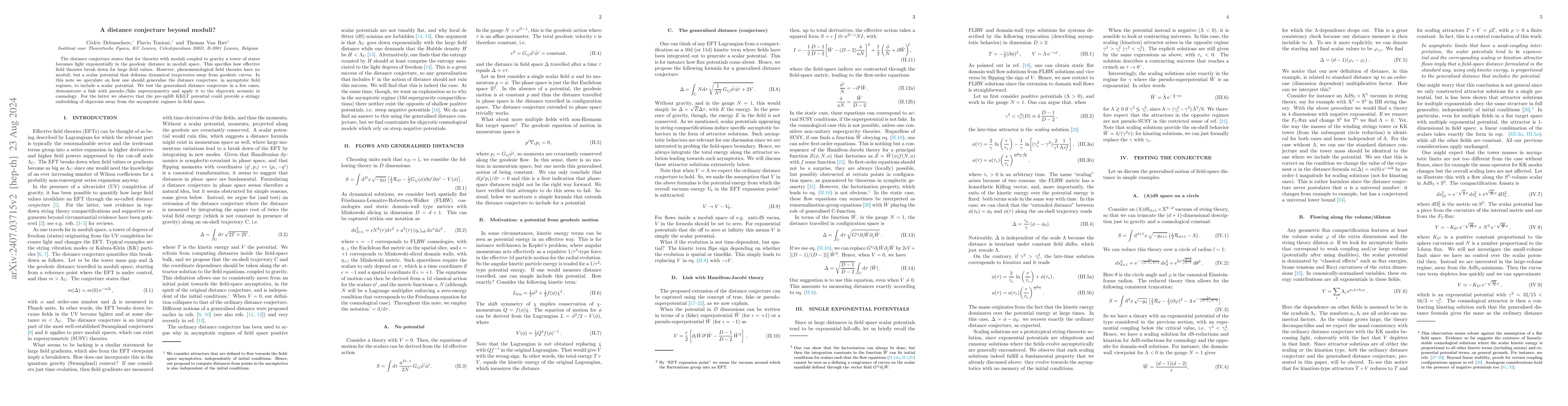 Thumbnail for A distance conjecture beyond moduli?
