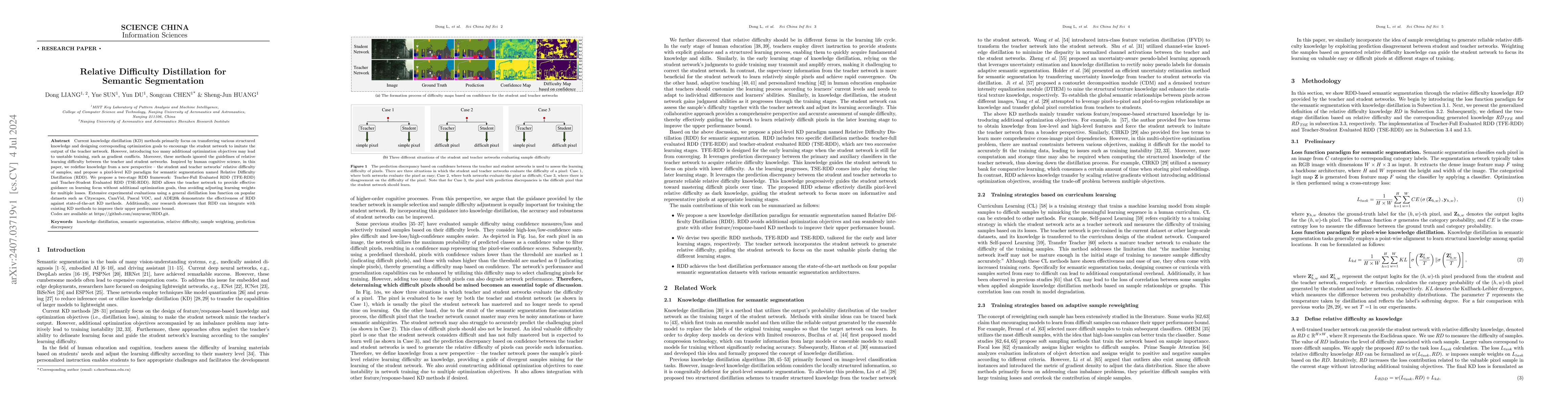 Thumbnail for Relative Difficulty Distillation for Semantic Segmentation
