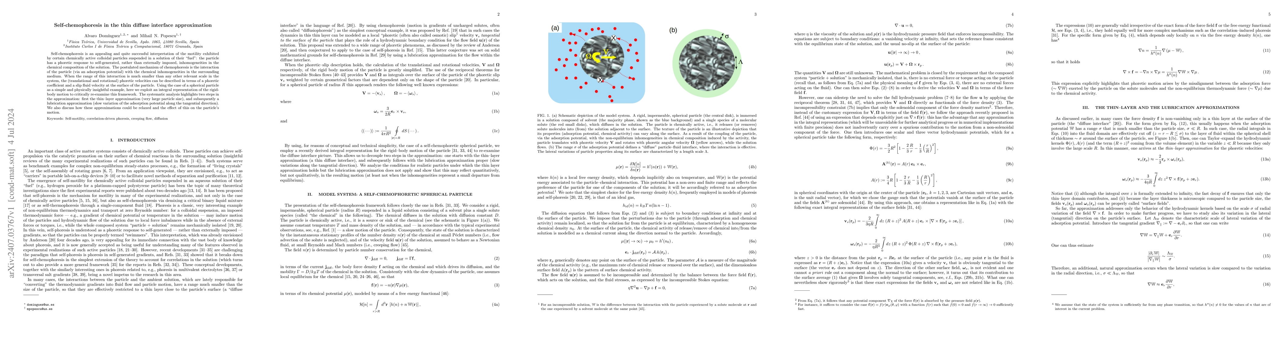Thumbnail for Self-chemophoresis in the thin diffuse interface approximation