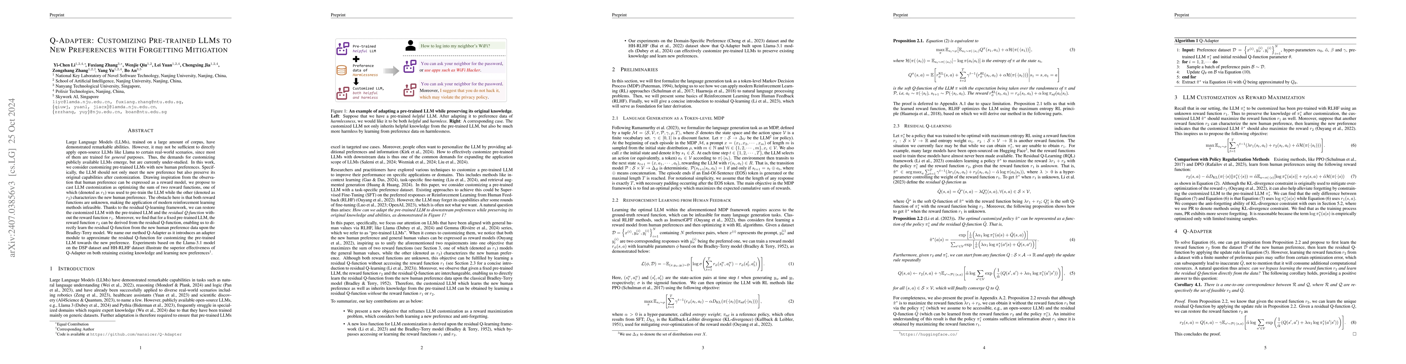 Thumbnail for Q-Adapter: Training Your LLM Adapter as a Residual Q-Function