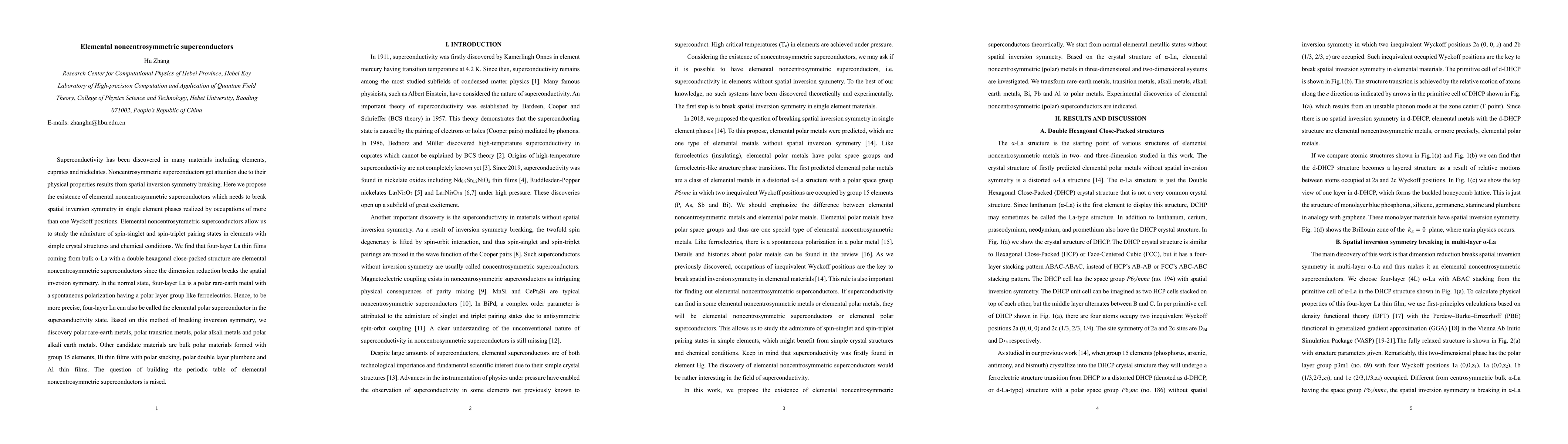 Thumbnail for Elemental noncentrosymmetric superconductors