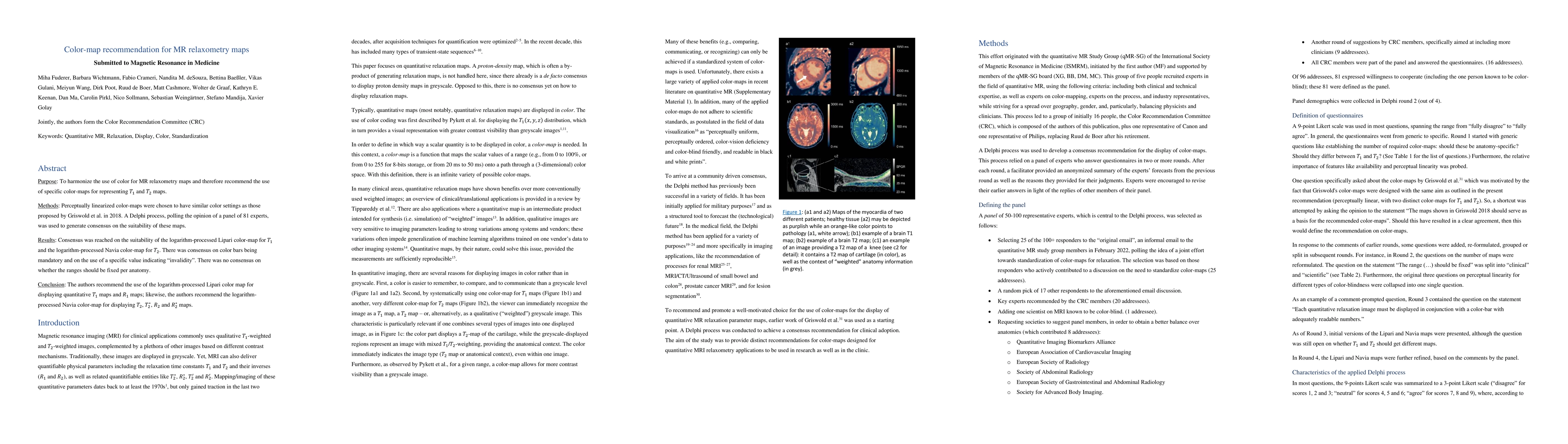 Thumbnail for Color-map recommendation for MR relaxometry maps