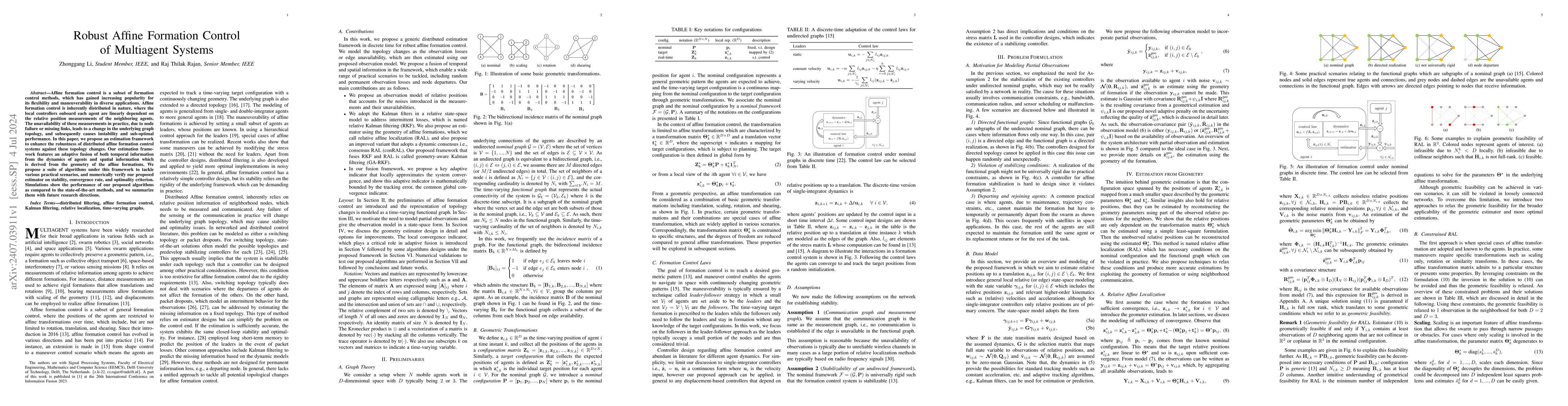 Thumbnail for Robust Affine Formation Control of Multiagent Systems