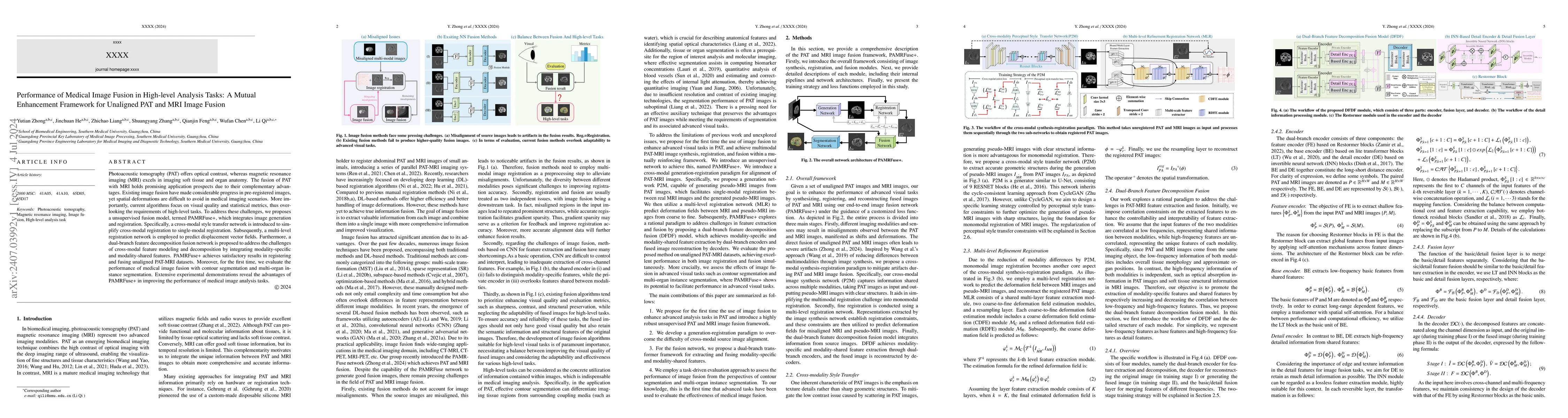 Thumbnail for Performance of Medical Image Fusion in High-level Analysis Tasks: A
  Mutual Enhancement Framework for Unaligned PAT and MRI Image Fusion