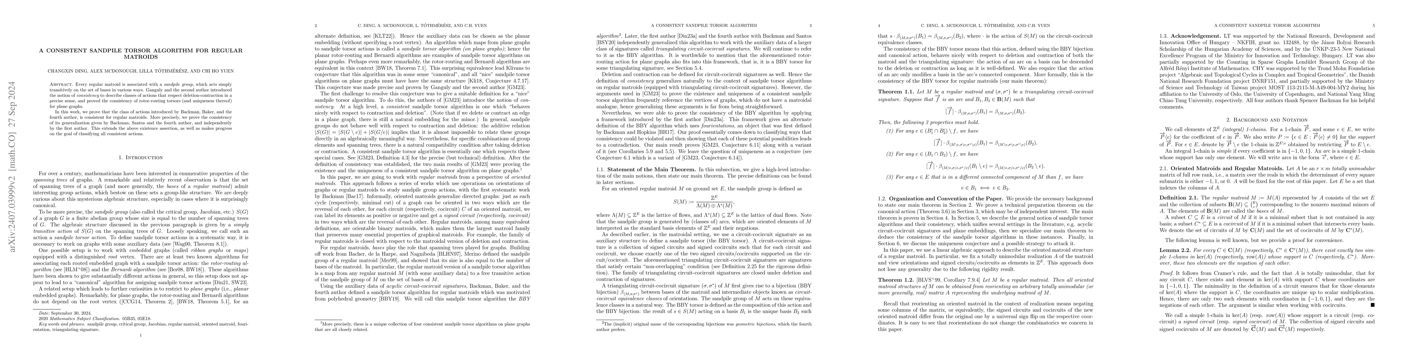 Thumbnail for A Consistent Sandpile Torsor Algorithm for Regular Matroids