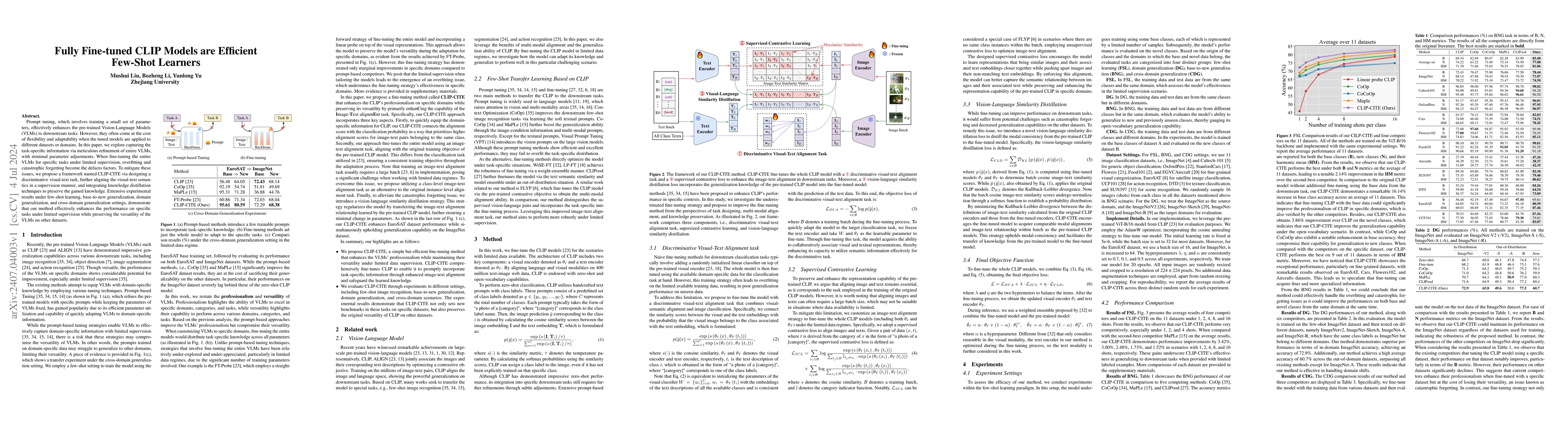 Thumbnail for Fully Fine-tuned CLIP Models are Efficient Few-Shot Learners