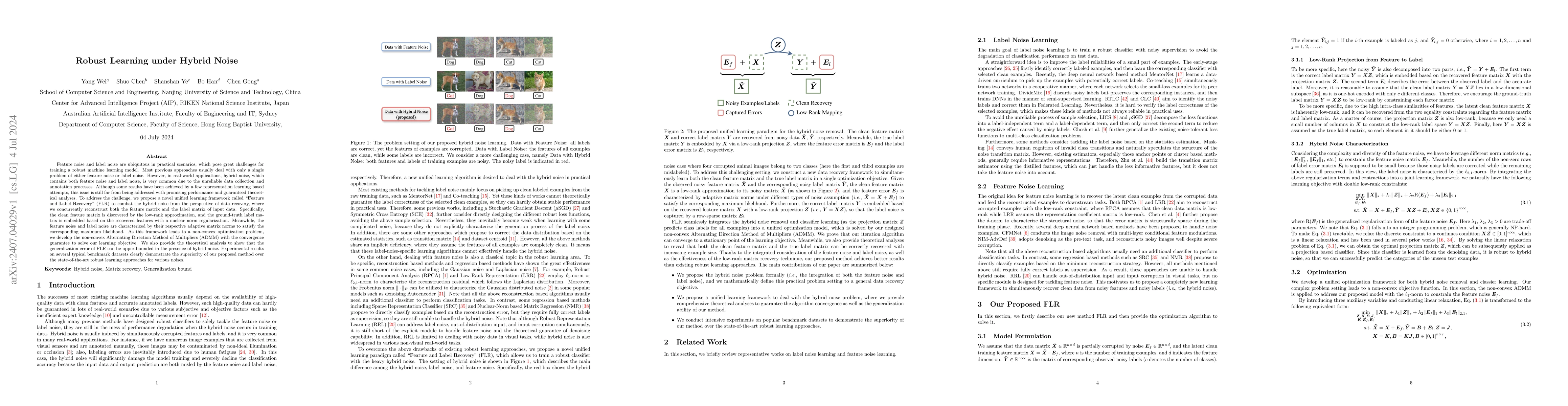 Thumbnail for Robust Learning under Hybrid Noise