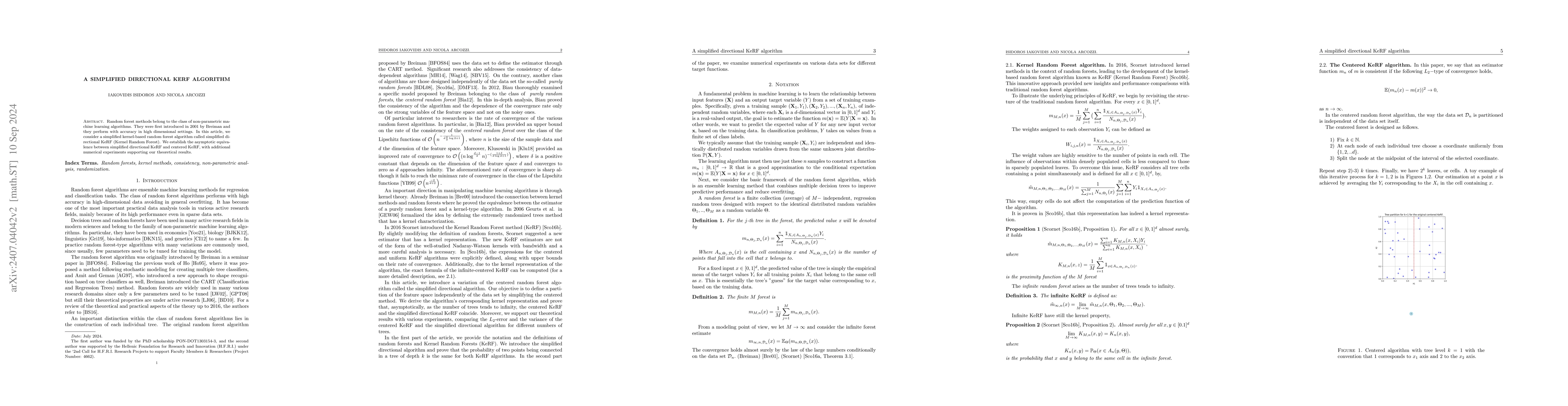 Thumbnail for A simplified directional KeRF algorithm