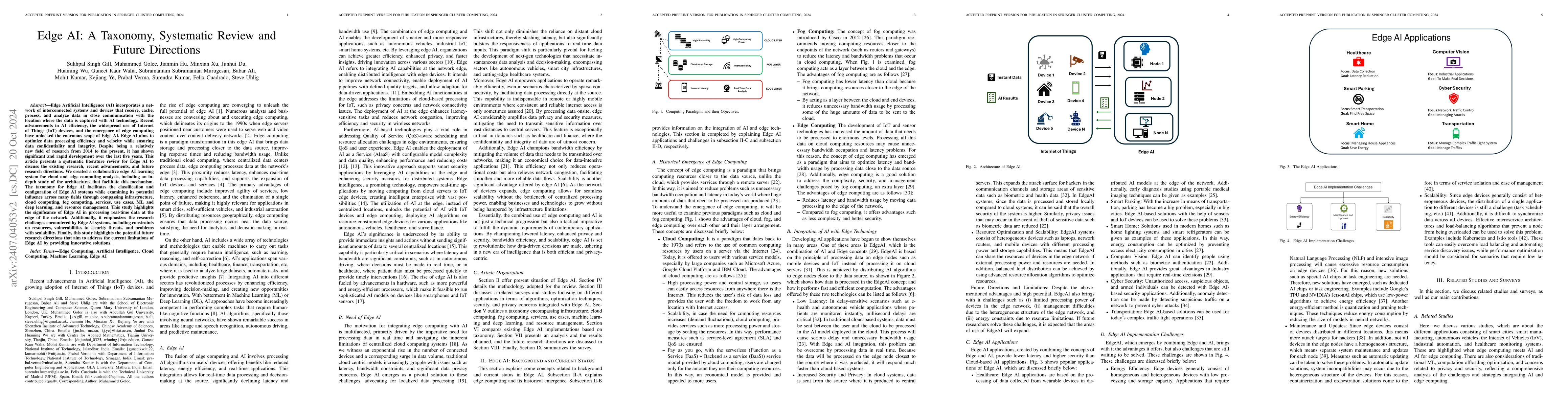 Thumbnail for Edge AI: A Taxonomy, Systematic Review and Future Directions
