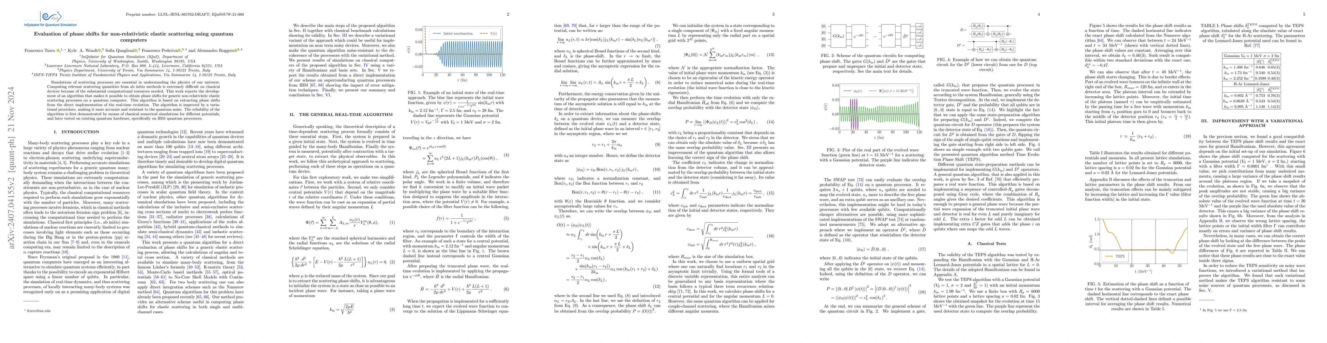 Thumbnail for Evaluation of phase shifts for non-relativistic elastic scattering using
  quantum computers