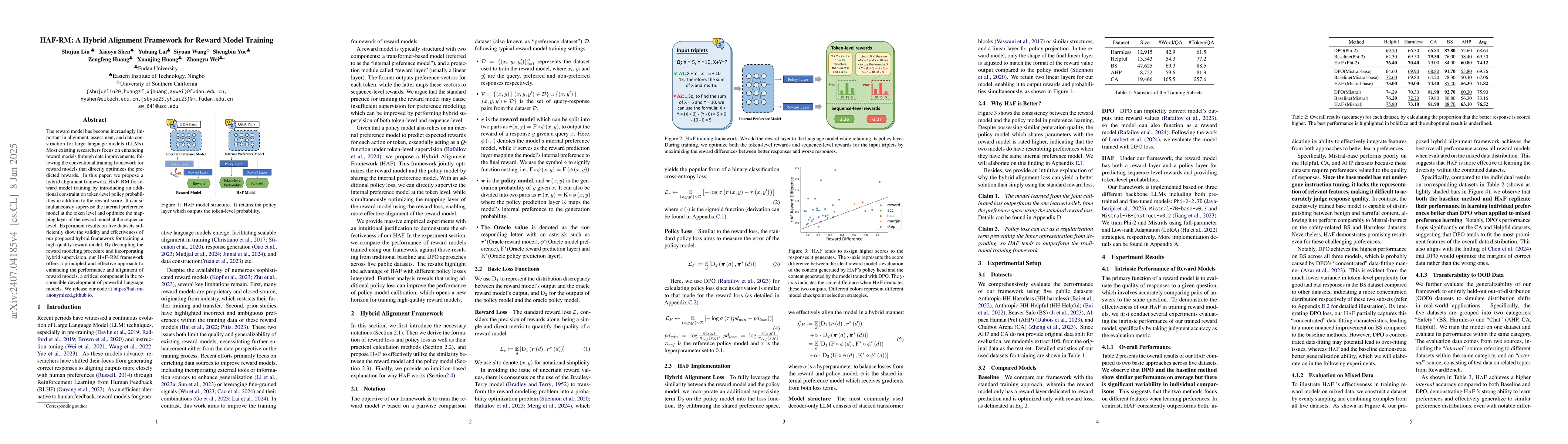 Thumbnail for HAF-RM: A Hybrid Alignment Framework for Reward Model Training