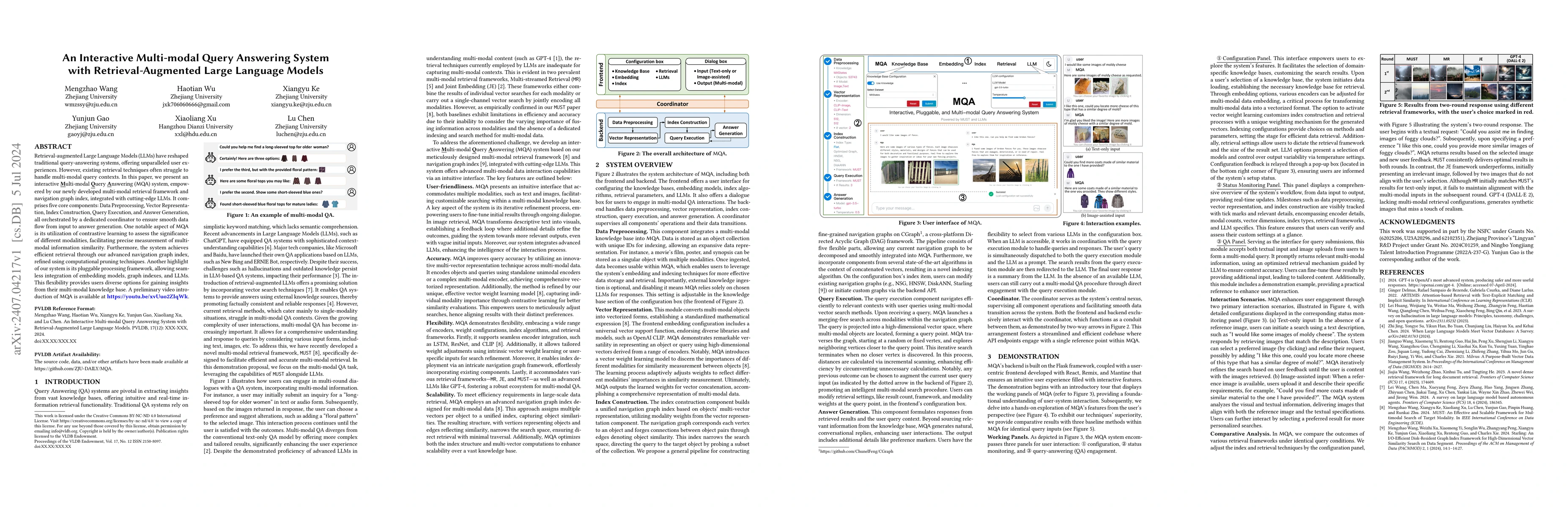 Thumbnail for An Interactive Multi-modal Query Answering System with
  Retrieval-Augmented Large Language Models