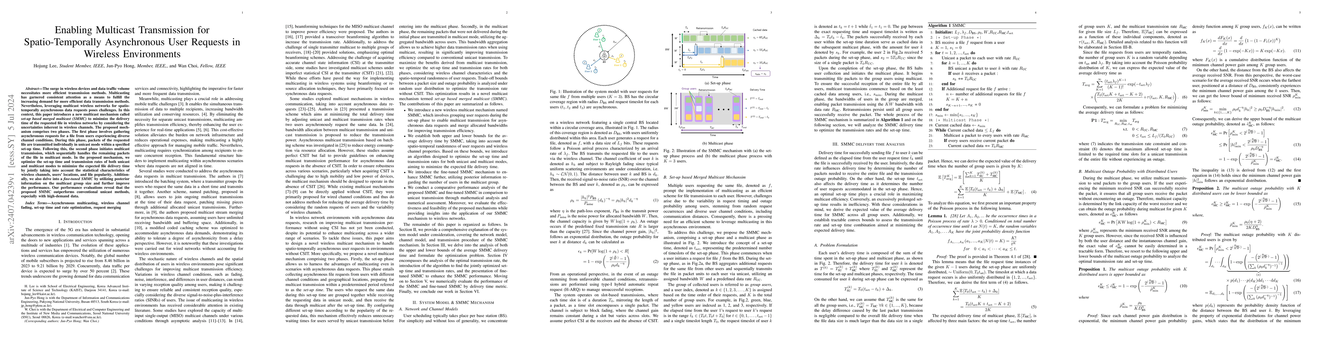 Thumbnail for Enabling Multicast Transmission for Spatio-Temporally Asynchronous User
  Requests in Wireless Environments