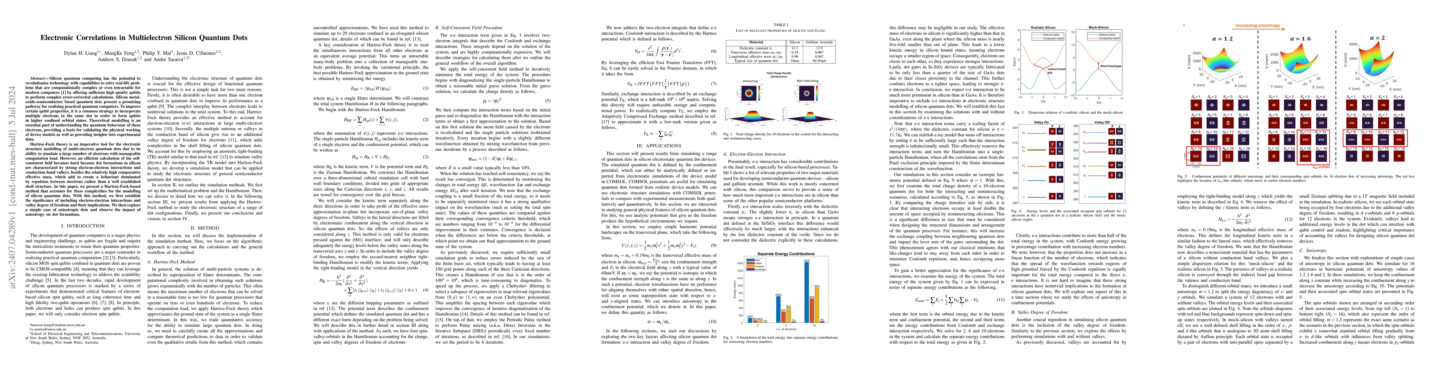 Thumbnail for Electronic Correlations in Multielectron Silicon Quantum Dots
