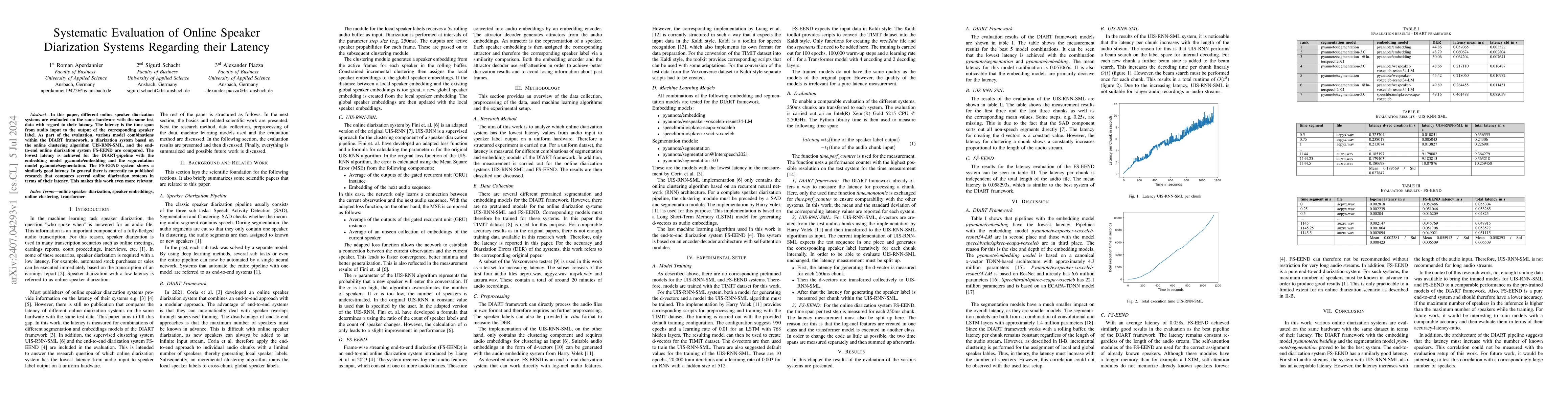 Thumbnail for Systematic Evaluation of Online Speaker Diarization Systems Regarding
  their Latency