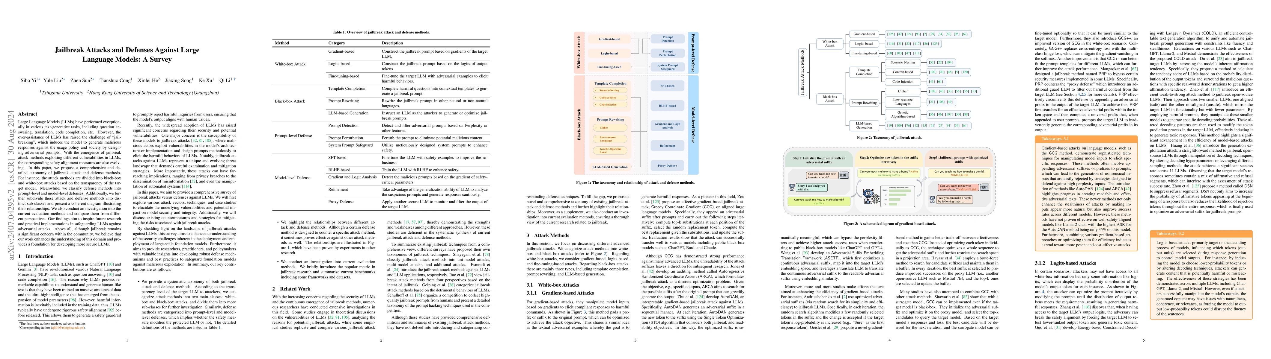 Thumbnail for Jailbreak Attacks and Defenses Against Large Language Models: A Survey