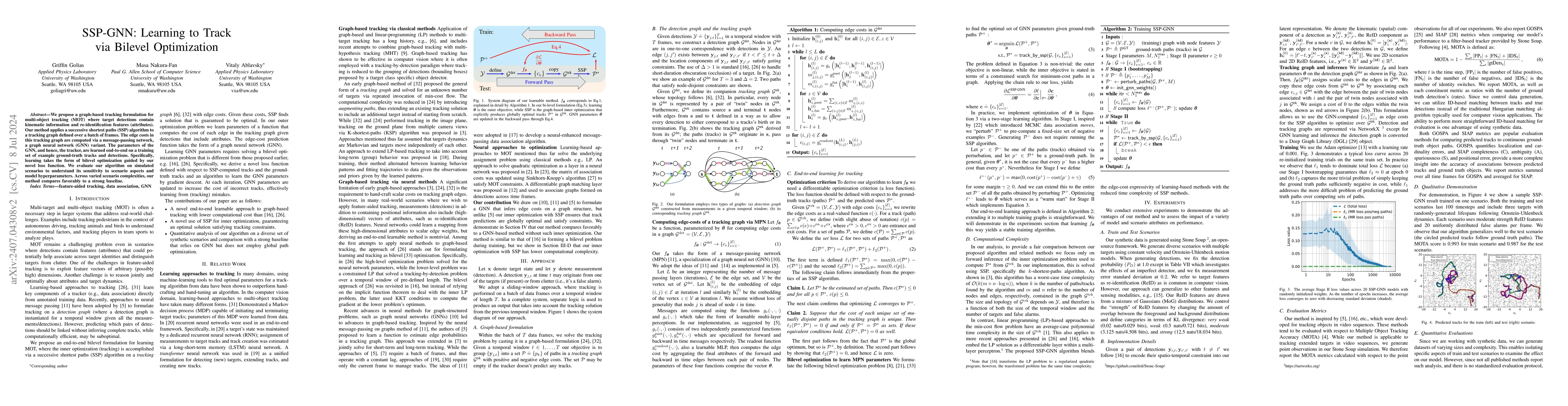 Thumbnail for SSP-GNN: Learning to Track via Bilevel Optimization