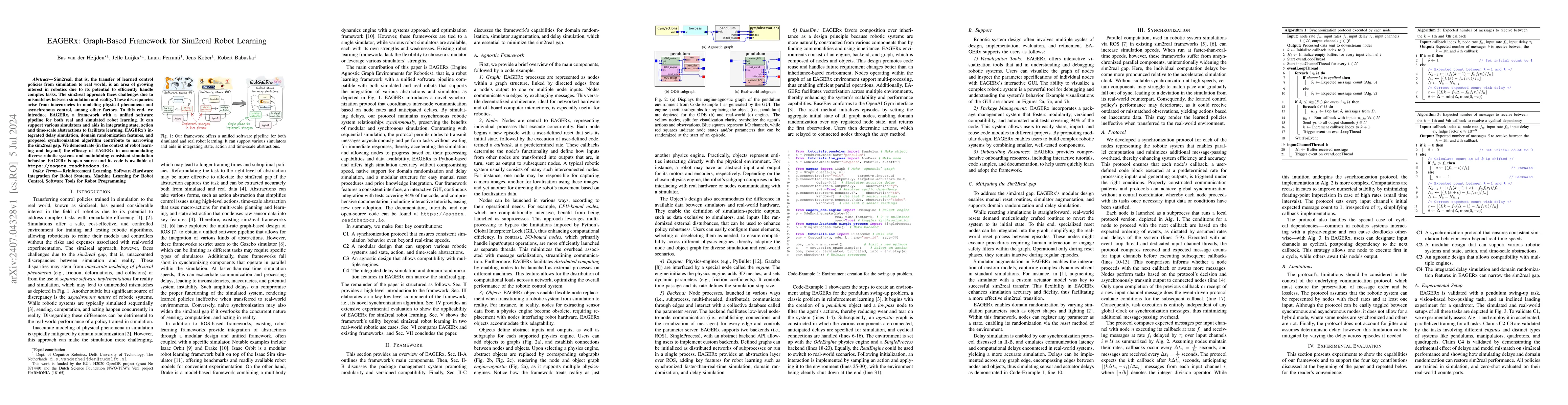 Thumbnail for EAGERx: Graph-Based Framework for Sim2real Robot Learning
