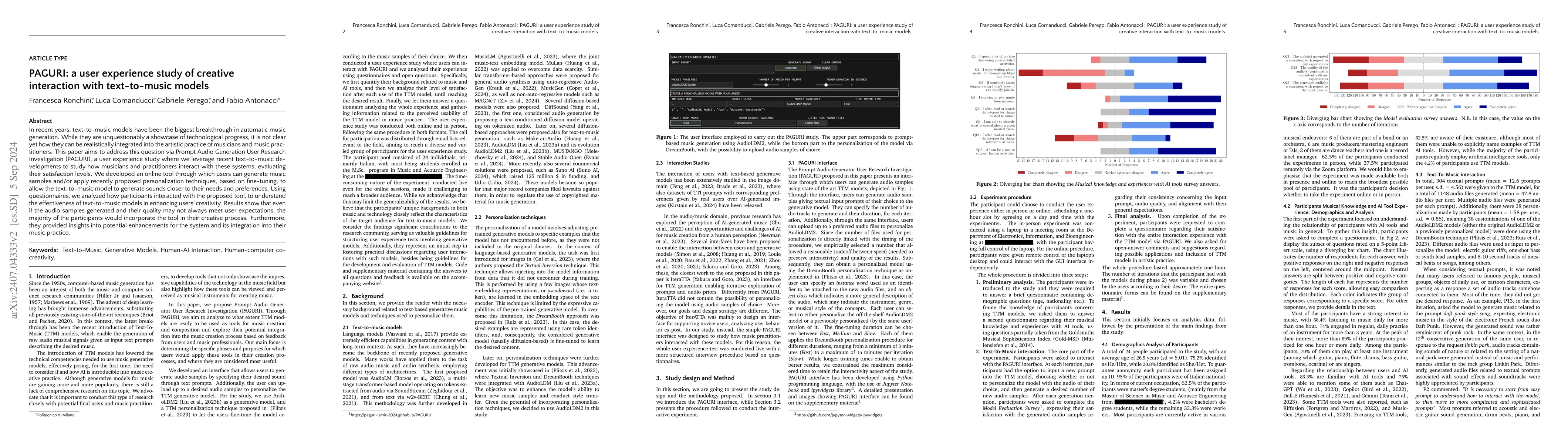 Thumbnail for PAGURI: a user experience study of creative interaction with
  text-to-music models