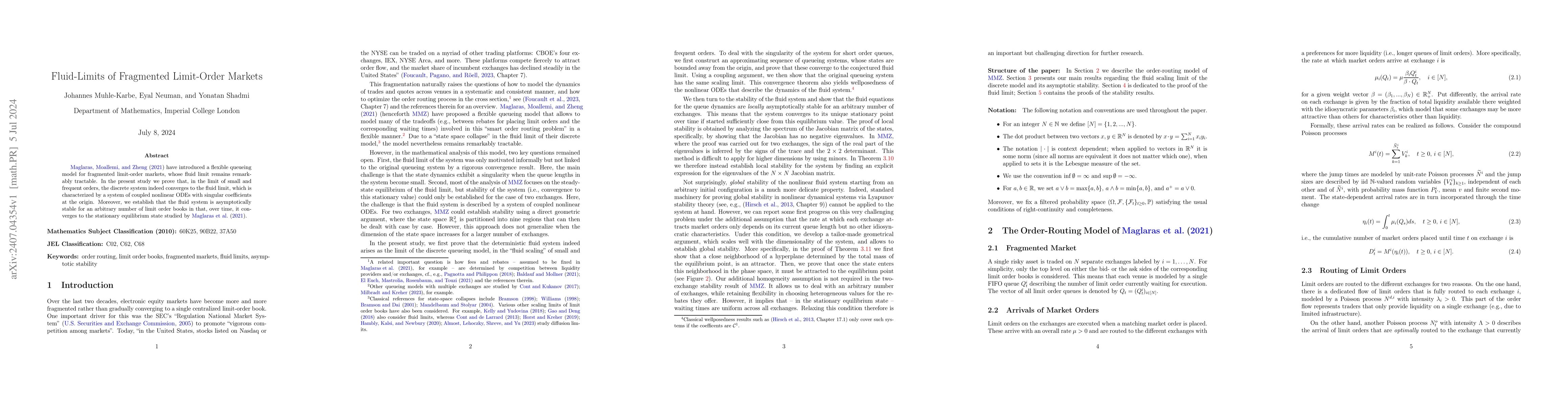 Thumbnail for Fluid-Limits of Fragmented Limit-Order Markets