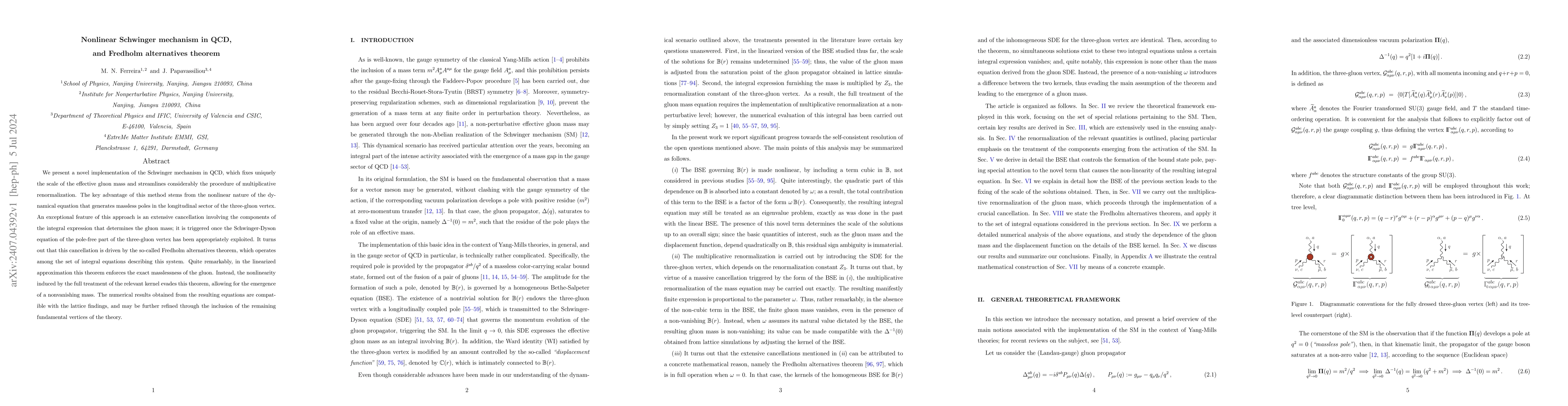 Thumbnail for Nonlinear Schwinger mechanism in QCD, and Fredholm alternatives theorem