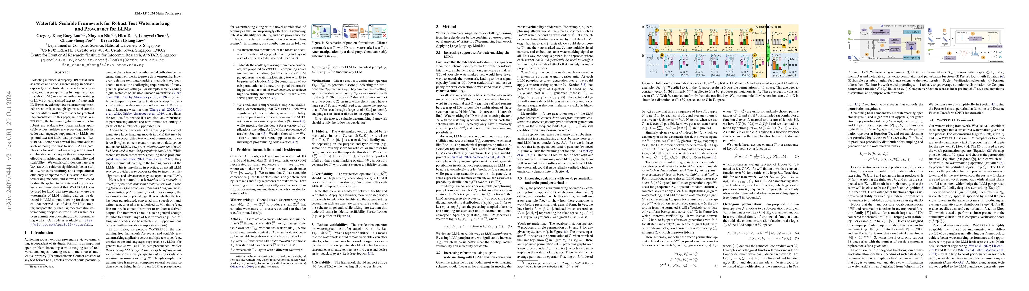 Thumbnail for Waterfall: Framework for Robust and Scalable Text Watermarking