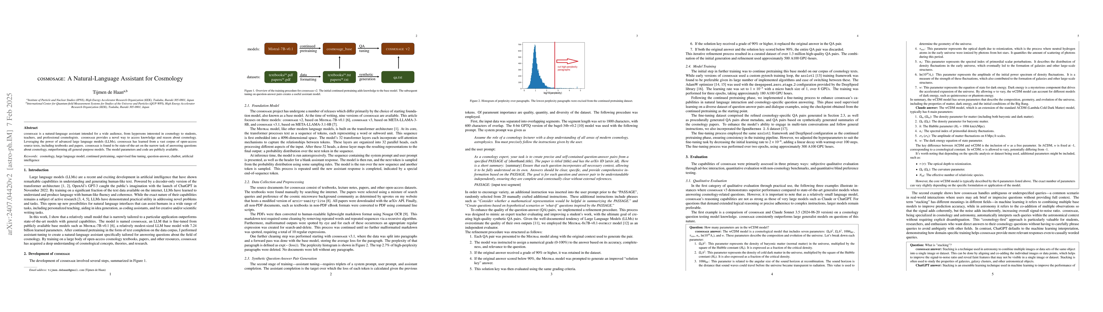 Thumbnail for cosmosage: A Natural-Language Assistant for Cosmologists