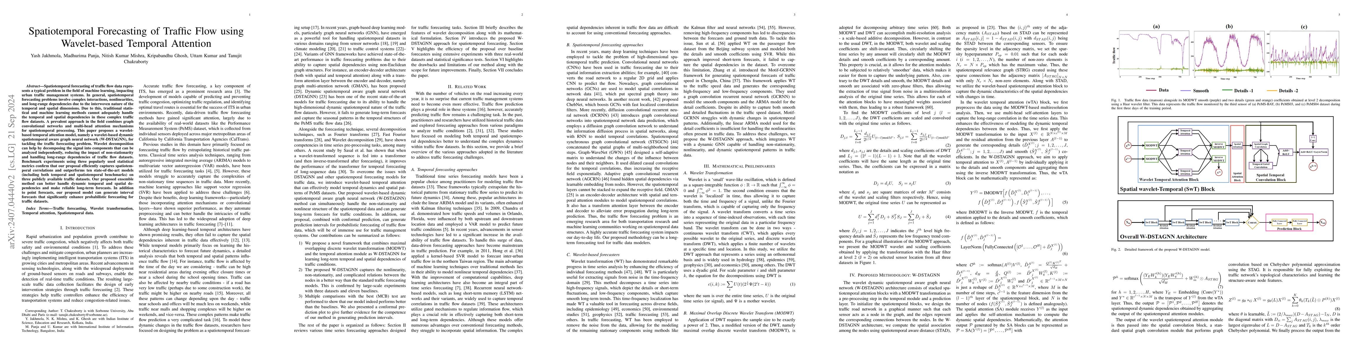 Thumbnail for Wavelet-based Temporal Attention Improves Traffic Forecasting