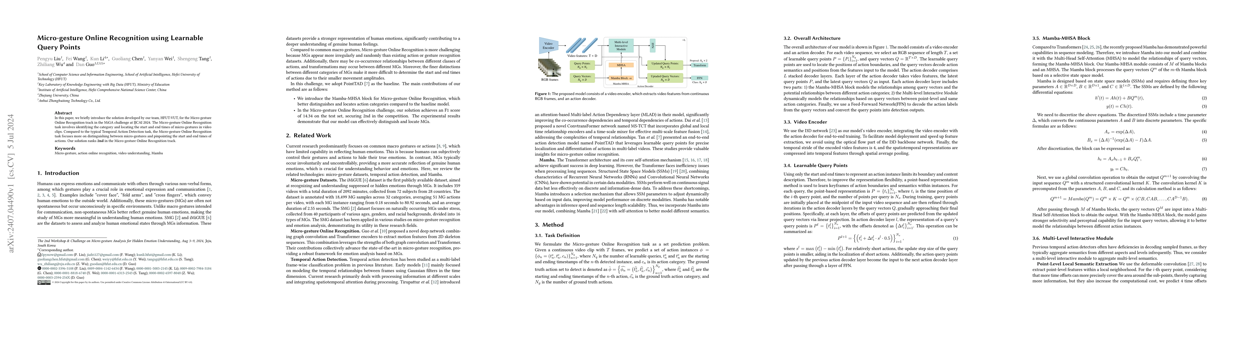 Thumbnail for Micro-gesture Online Recognition using Learnable Query Points