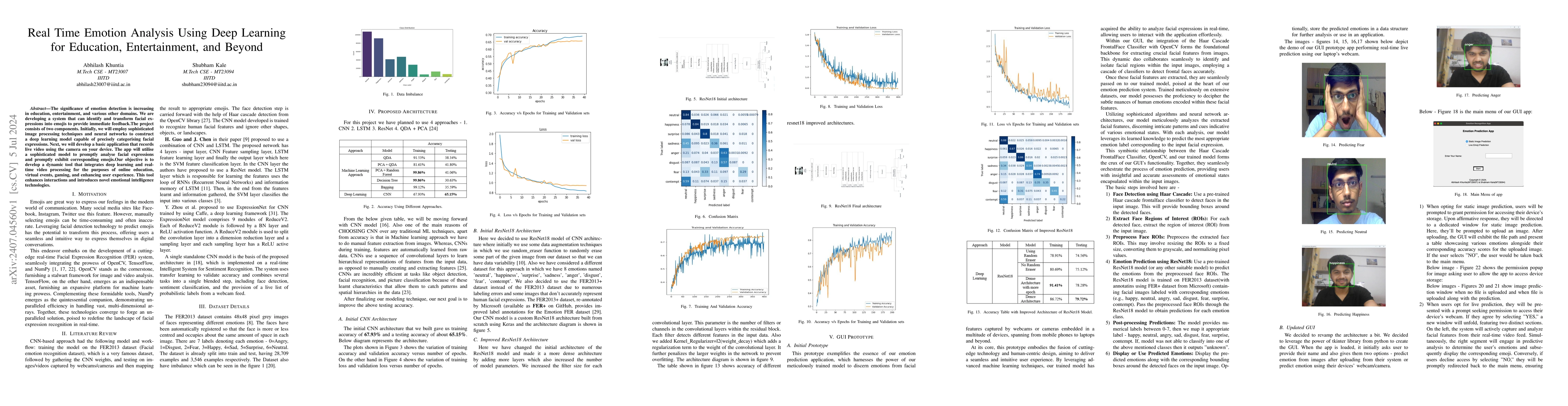 Thumbnail for Real Time Emotion Analysis Using Deep Learning for Education,
  Entertainment, and Beyond