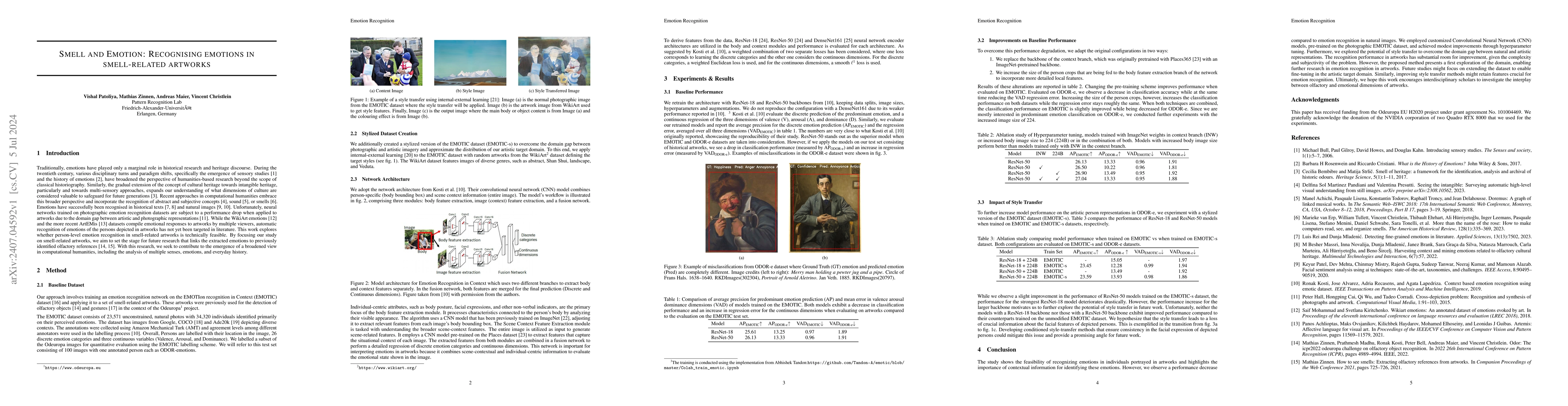 Thumbnail for Smell and Emotion: Recognising emotions in smell-related artworks